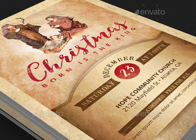 Christmas Cantata Flyer and Poster Template