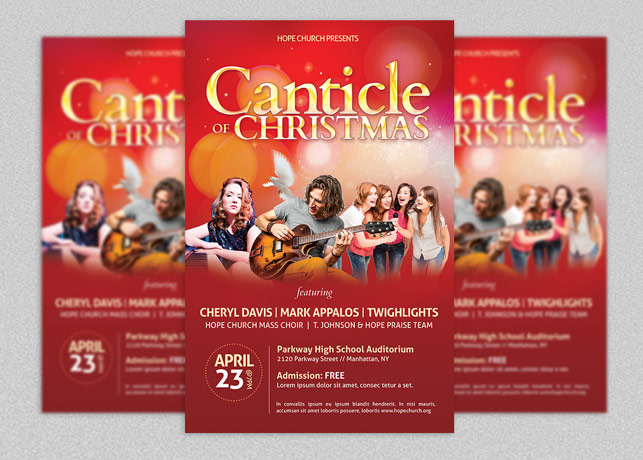 Christmas Concert Flyer and Poster