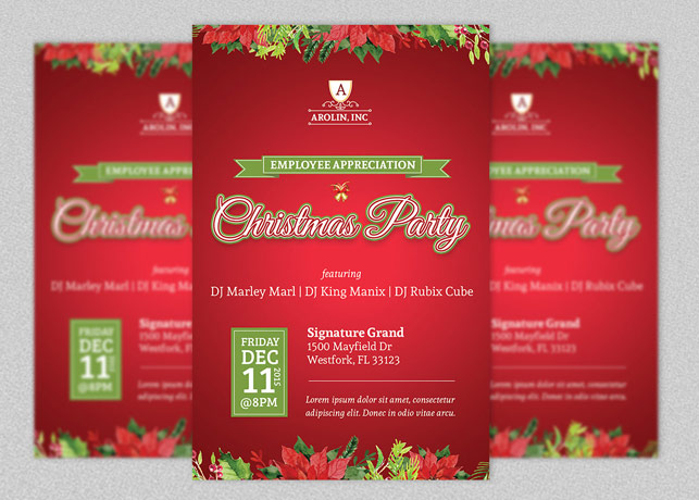 Christmas Party Flyer Template