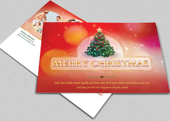 Christmas Postcard Template