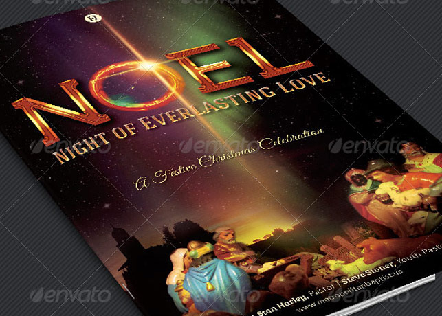 Noel Christmas Cantata Program Template