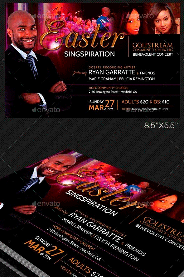 Easter Concert Flyer Template