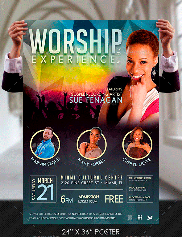 Worship Concert Poster Template