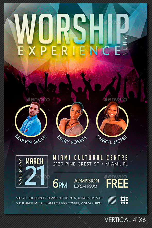 Worship Concert Flyer Template