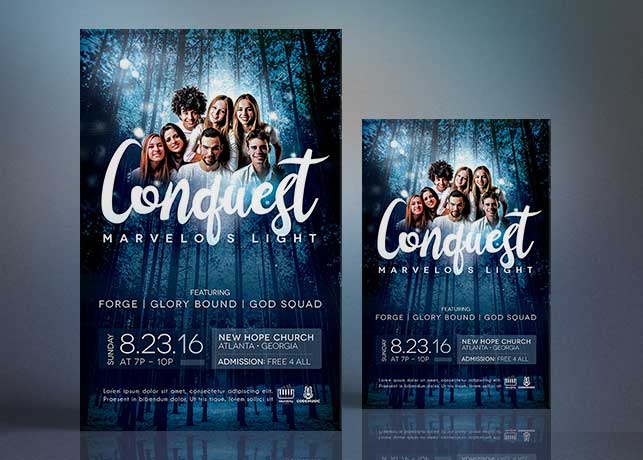 Church Concert Flyer Poster Template