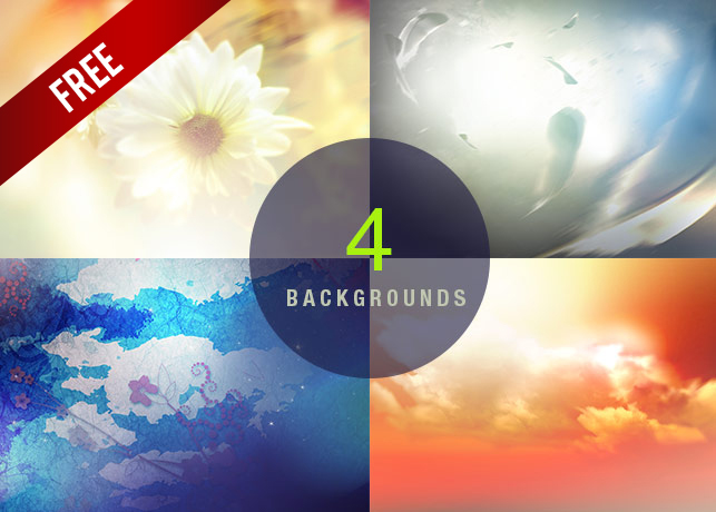 4 High Resolution Photoshop Backgrounds