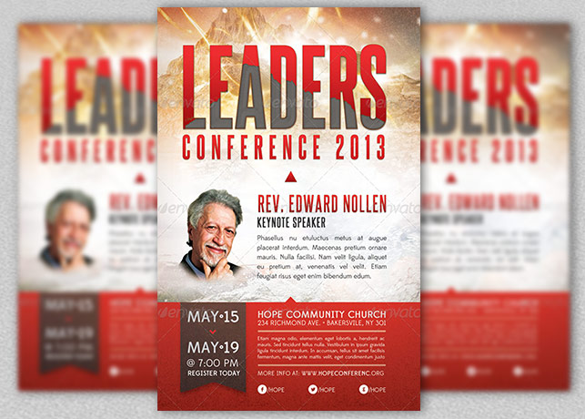 Leadership Conference Church Flyer Template