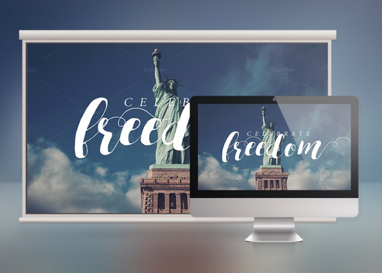 Celebrate Freedom Church Slide Template