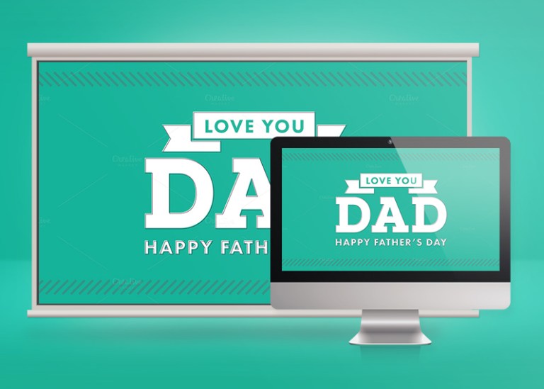 Love You Dad Church Slide Template