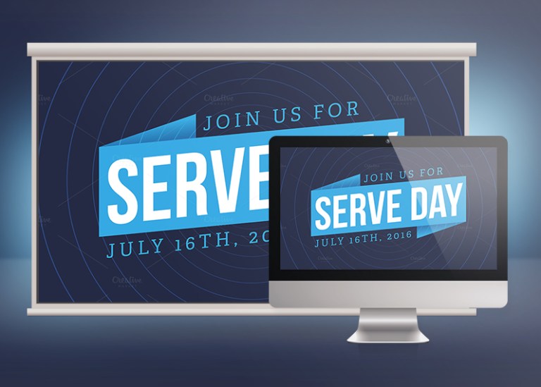 Serve Day Church Slide Template