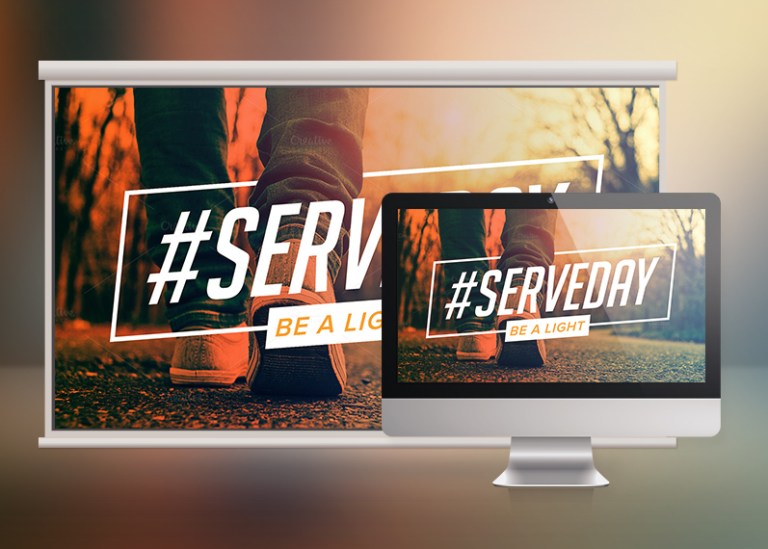 Serve Day Church Slide Template