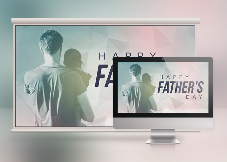 Happy Fatherâ€™s Day Church Slide Template