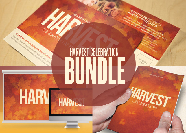 Harvest Celebration Church Template Bundle