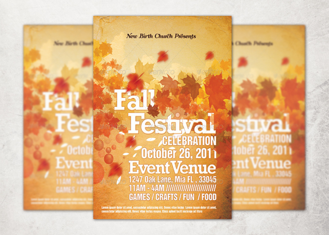 Church Fall and Harvest Festival Template