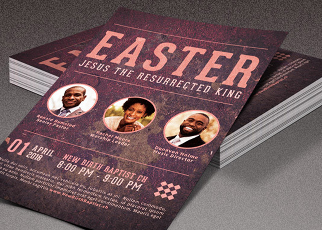 Easter Church Flyer Template