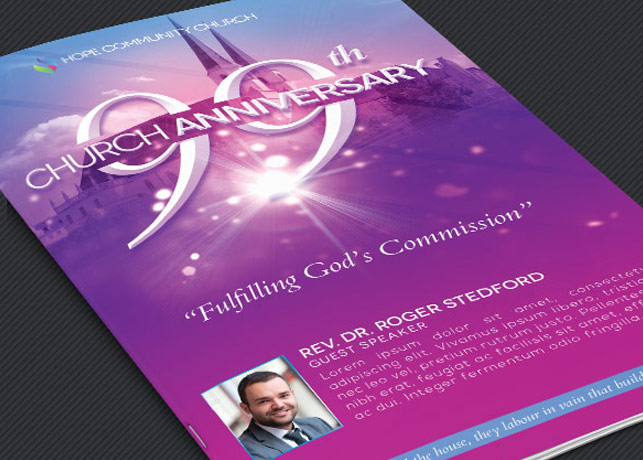 Church Celebration Program Template