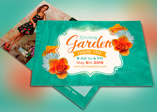 Divine Garden Invitation Template