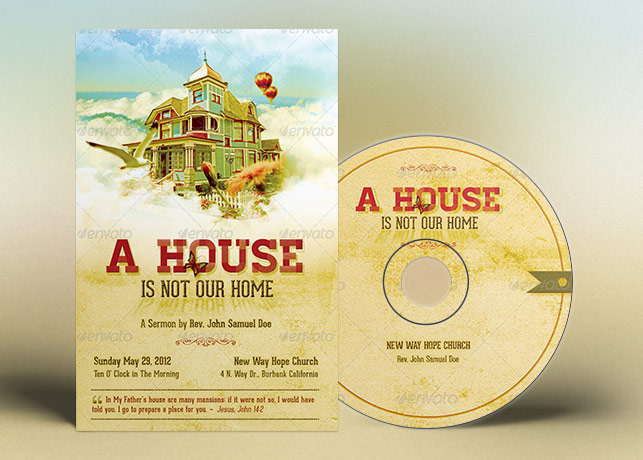 Home Church Flyer CD Template