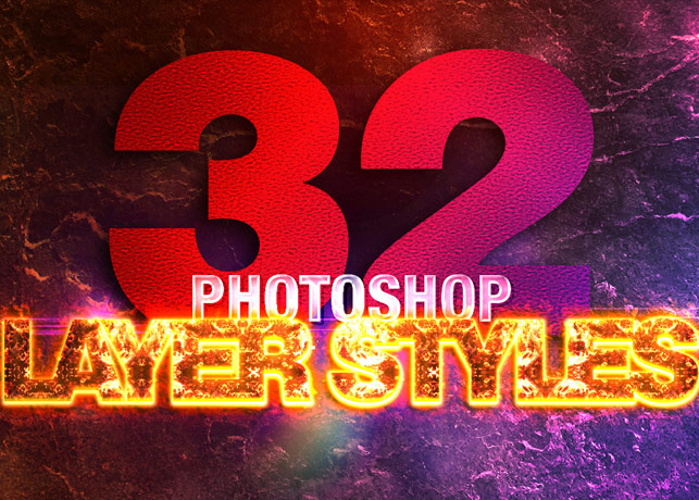 32 Photoshop Layer Styles